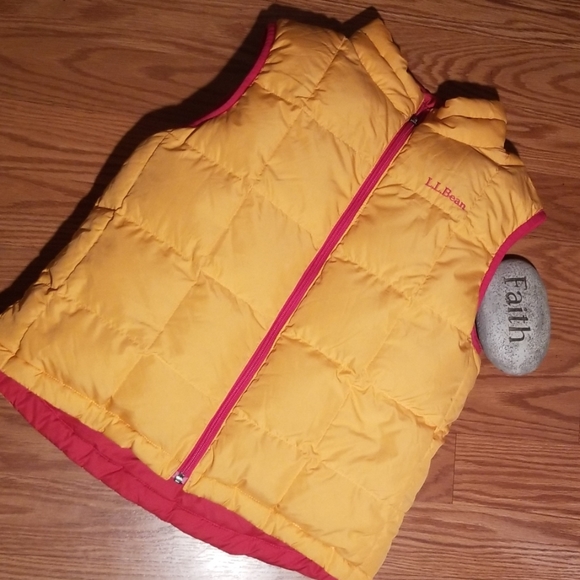 LLBean Reversible Goose Down Vest, Women's, XXL, Vintage polyester blue type Vintage Second Hand